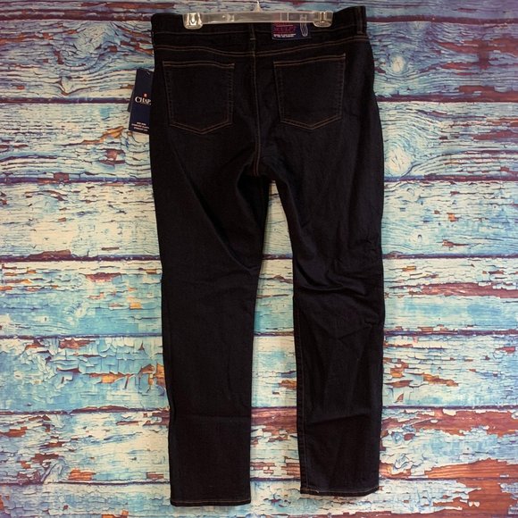 Chaps Mid Rise Straight Leg Denim Jeans - Picture 3 of 5